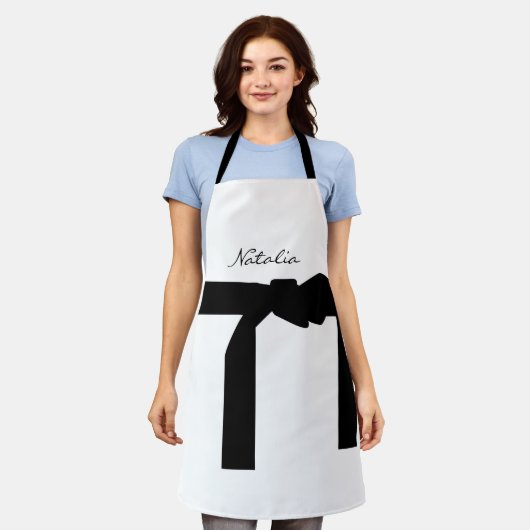 Elegant White en Black Schort met Sash (Gedragen)