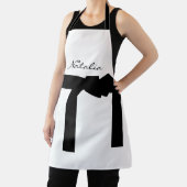 Elegant White en Black Schort met Sash (Insitu)