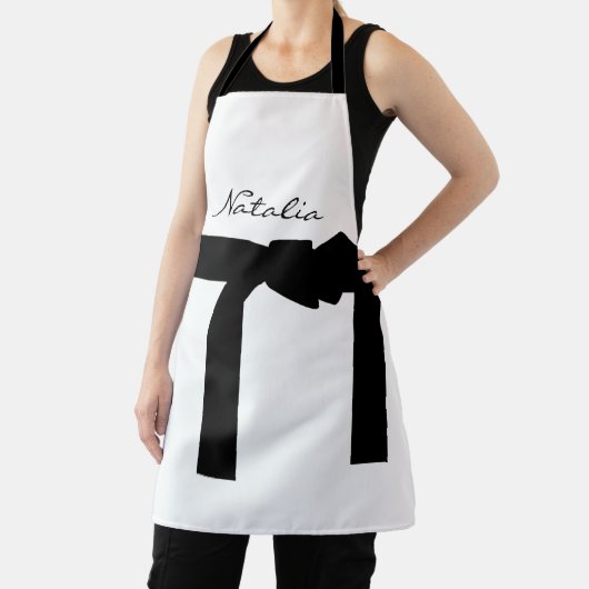 Elegant White en Black Schort met Sash (Insitu)