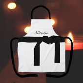 Elegant White en Black Schort met Sash