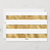 Elegant White en Gold Foil-fotokerstkaarten Feestdagenkaart (Achterkant)