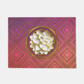 Elegant White en Gold Lotus flower Deurmat