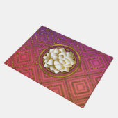 Elegant White en Gold Lotus flower Deurmat (Schuin)