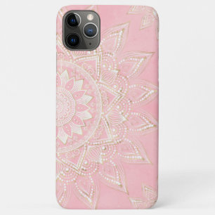 Elegant White en Gold Mandala Blush Pink Design Case-Mate iPhone Case