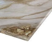 Elegant White en Gold Marble Modern Trendy Snijplank (Hoek)