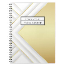 Elegant White en Gold Name Persoonlijk