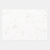 Elegant White en Gold Pattern Wedding Inpakpapier Vel (Voorkant 3)