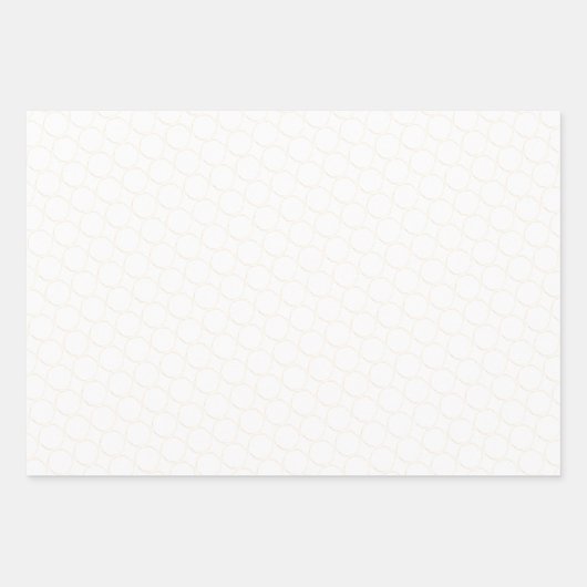 Elegant White en Gold Pattern Wedding Inpakpapier Vel (Voorkant 2)