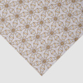 Elegant White en Gold Starlight-ontwerp Tissuepapier (Detail)