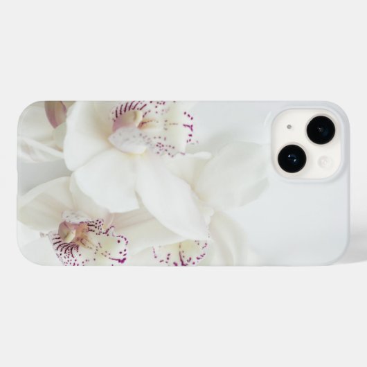 Elegant White en Paarse Orchids Phone Case (Achterkant (horizontaal))