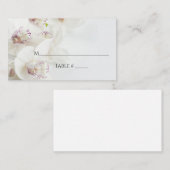 Elegant White en Paarse Orchids | Vast huwelijk Plaatskaartje (Voorkant / Achterkant)