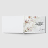 Elegant White en Paarse Orchids | Weddenschap Gastenboek (Volledig)