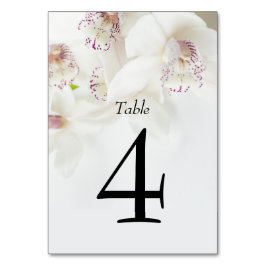 Elegant White en Paarse Orchids | Weddenschap Kaart