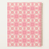 Elegant White en Roze Flowers Patroon Planner (Achterkant)
