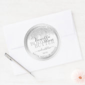 Elegant White en Silver Product Packaging Labels (Envelop)