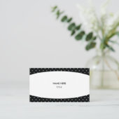 Elegant White en Starry Background Visitekaartje (Staand voorkant)