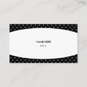 Elegant White en Starry Background Visitekaartje (Voorkant)