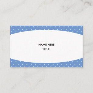 Elegant White en Starry Background Visitekaartje