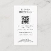 Elegant White Event Planning Business 3 Foto's Visitekaartje (Achterkant)