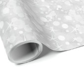 Elegant White Faux Glitter en Sparkless Cadeaupapier (Rol Hoek)