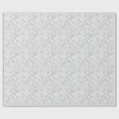 Elegant White Faux Glitter en Sparkless Cadeaupapier (Vlak)