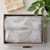 Elegant White Fern over kraftpapier Tissuepapier (Geschenk)