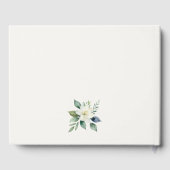 Elegant White Floral and Greenery Custom Wedding Gastenboek (Achterkant)