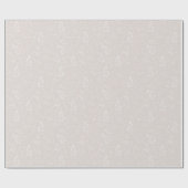 Elegant White Floral Cadeaupapier (Vlak)