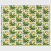 Elegant White Floral Cala Lily Flowers Cadeaupapier (Vlak)