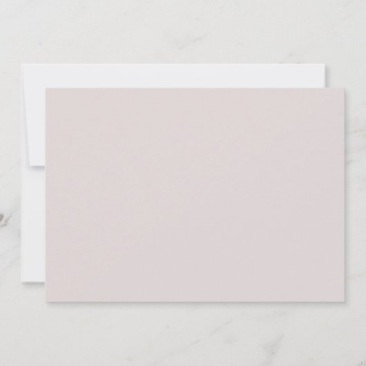 Elegant White Floral Coordinate | Blush Mauve Save The Date (Achterkant)