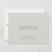 Elegant White Floral Coordinate | Sage Mint Bedankkaart (Achterkant)