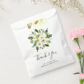 Elegant White Floral Dank je Afstuderen Bedankzakje (Gezegeld)