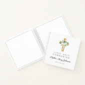 Elegant White Floral First Community Guestbook Notitieboek (Binnen)