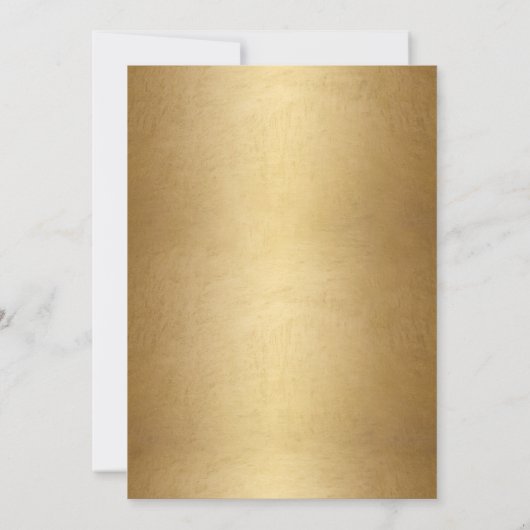 Elegant White Floral Greenery Gold Vrijgezellenfee Kaart (Achterkant)