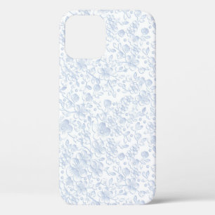 Elegant White Floral Hibiscus Daisies Pattern   Case-Mate iPhone Case