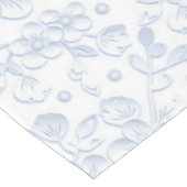 Elegant White Floral Hibiscus Daisies Pattern | Tafelkleed (Gekanteld)