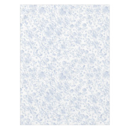 Elegant White Floral Hibiscus Daisies Pattern | Tafelkleed