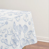 Elegant White Floral Hibiscus Daisies Pattern | Tafelkleed (Voorbeeld)