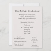 Elegant White Floral Kaart (Achterkant)