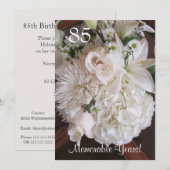 Elegant White Floral Kaart (Voorkant / Achterkant)