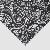 Elegant White Floral paisley on Background Tissuepapier (Detail)