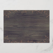 Elegant White Floral Pumpkins Herfst in Love Weddi Folie Uitnodiging (Achterkant)