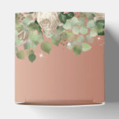 Elegant White Floral Quinceanera Favor Box Bedankdoosjes (Bovenkant)