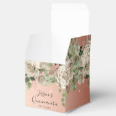 Elegant White Floral Quinceanera Favor Box Bedankdoosjes (Geopend)