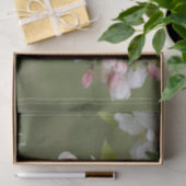 Elegant White Floral Tissuepapier (Geschenk)