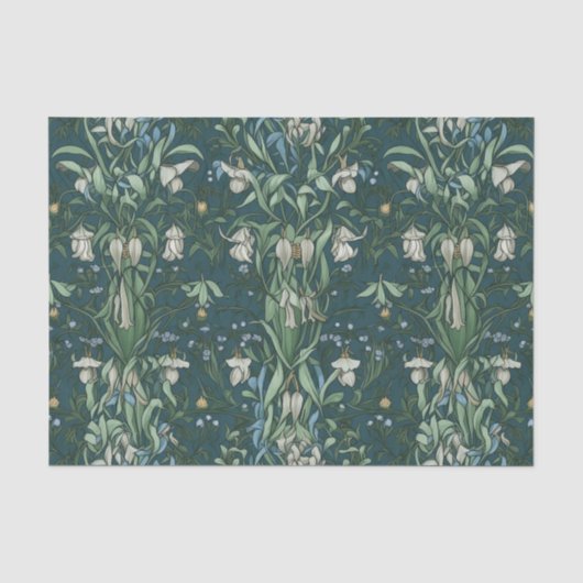 Elegant White Floral Tissuepapier (Voorkant)
