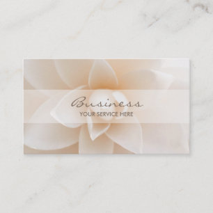 Elegant White Floral Visitekaartjes