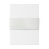 Elegant White Floral Wedding Monogram Uitnodigingen Wikkel (Achterkant Voorbeeld)