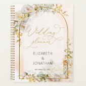 Elegant White Floral Wedding Planner (Voorkant)