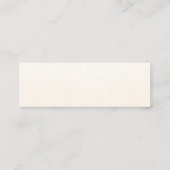 Elegant White Floral Wedding Website RSVP Card Mini Visitekaartje (Achterkant)